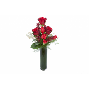 Half Dozen Roses in a vase